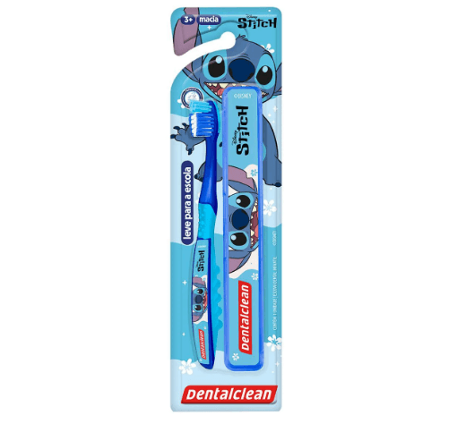 Escova de Dente Infantil Dentalclean Stitch 3+Anos Extra Macia